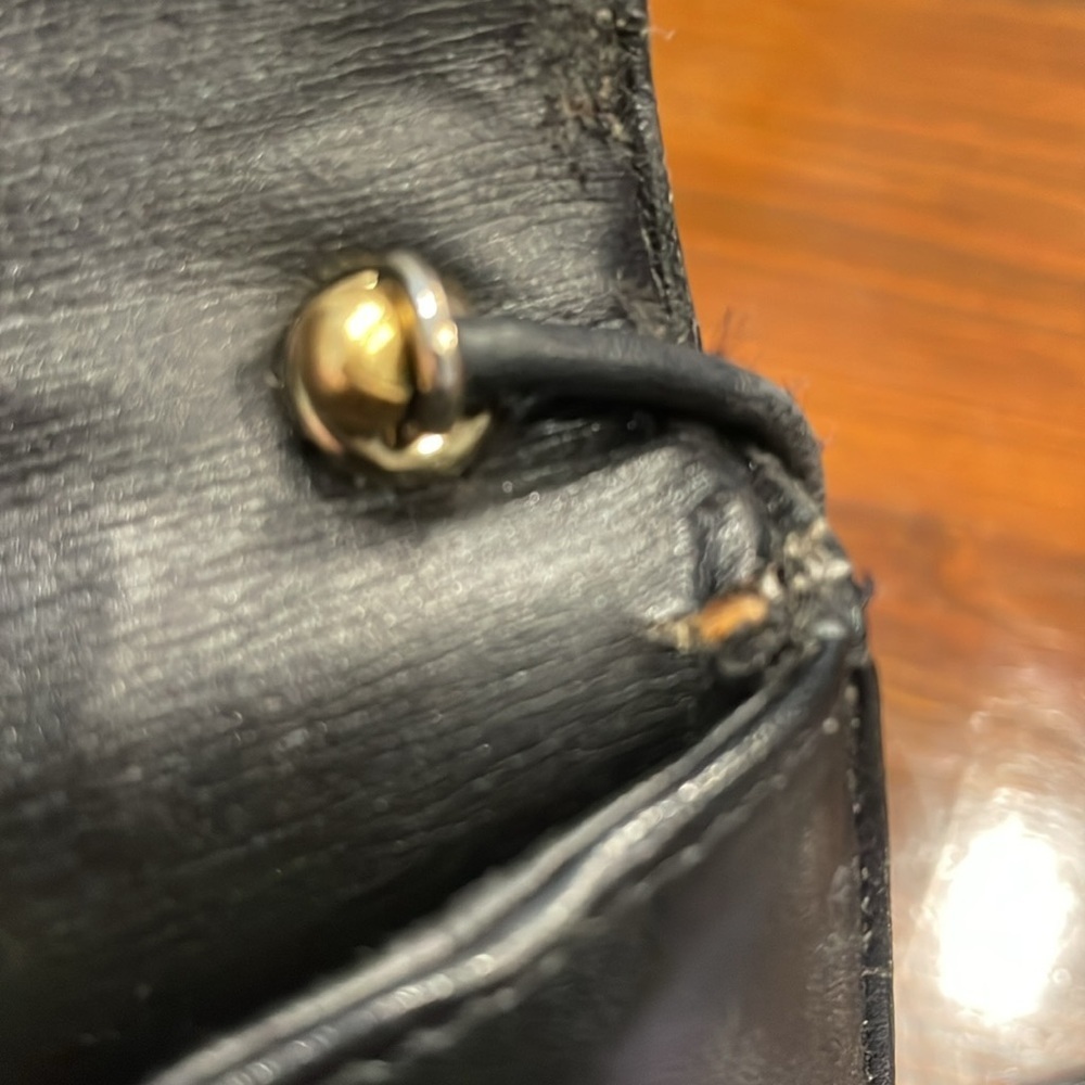 GIVENCHY Vintage Shoulder Bag Leather Black with gold hardware P4 - Picture 12 of 14